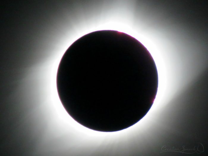 The LORD gives the fixed order of the moon (Jeremiah 31:35). "Heavens declare the glory of God." Psalm 19:1, 11 51 AM, Alliance, NE, Eclipse.