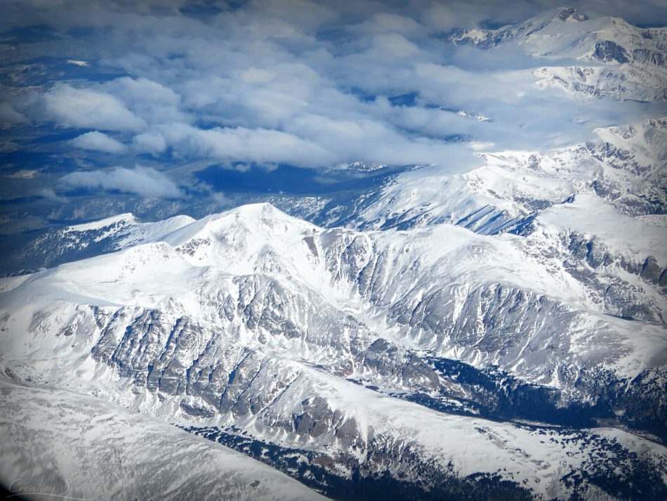 Parry Peak Area from airplane