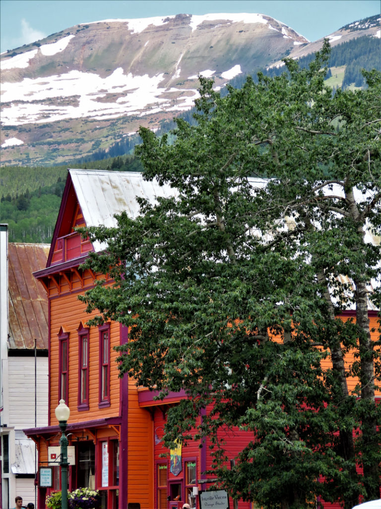 Colorful building in Crested Butte Colorado reflect that man is made in the image of God, with creativity and splendor