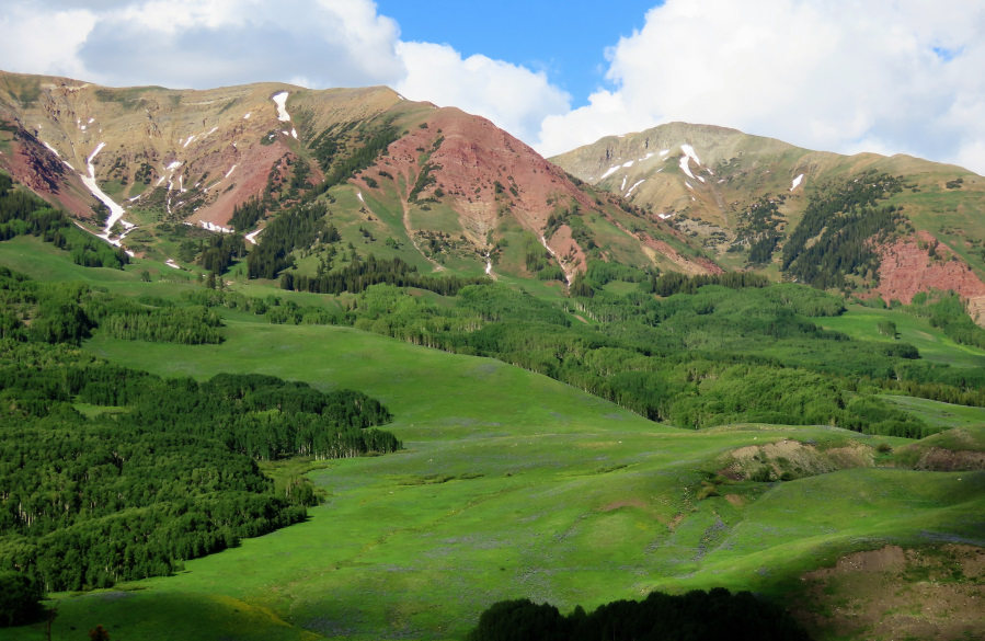 Lush green valley displays the splendor and majesty of God